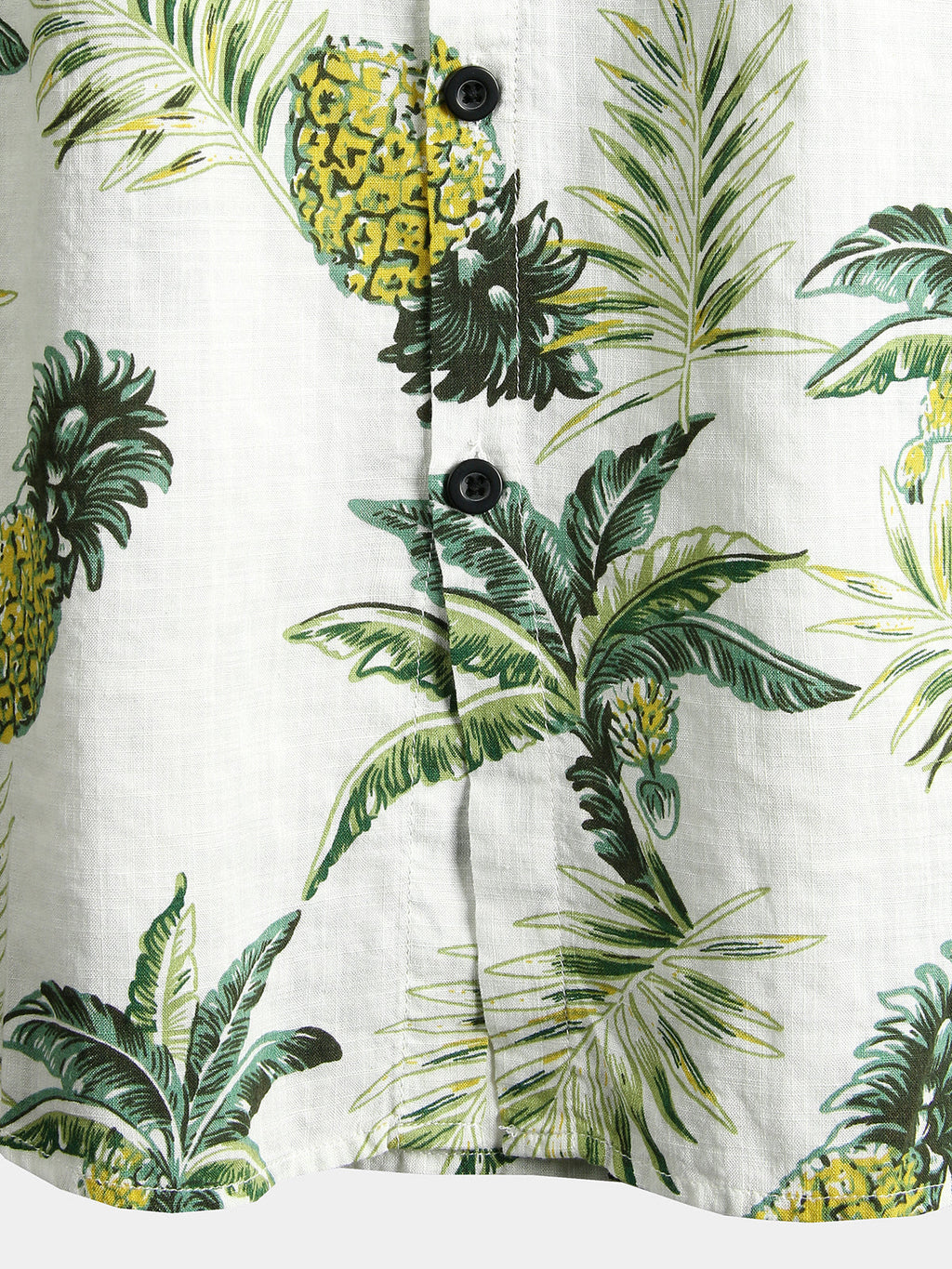 Chemise d'été pour homme avec design de fleur d'ananas tropical