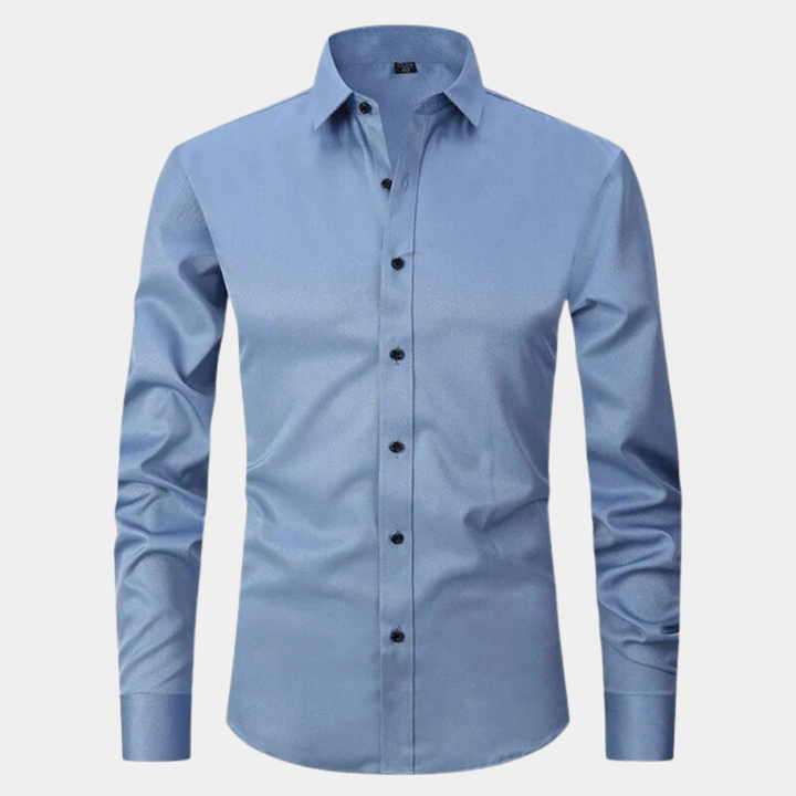 La chemise habillée à manches longues ajustée et extensible pour hommes Torcello