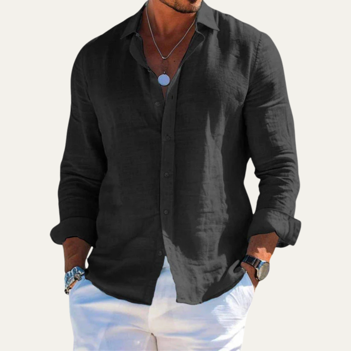 La Chemise Casual en Coton et Lin pour Hommes Silverpark Ridge