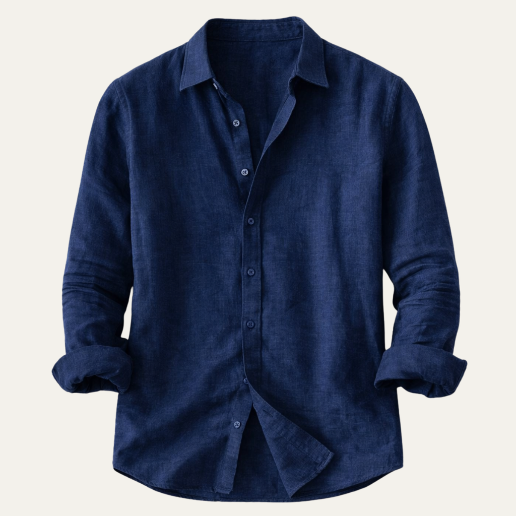 La chemise à col tendance en coton-lin pour homme Cedarbrook Hill