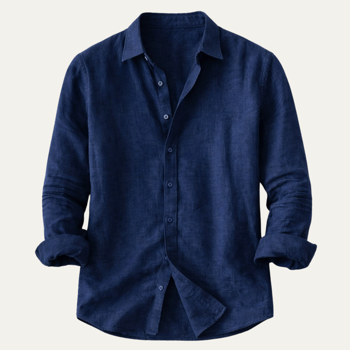 La chemise à col tendance en coton-lin pour homme Cedarbrook Hill
