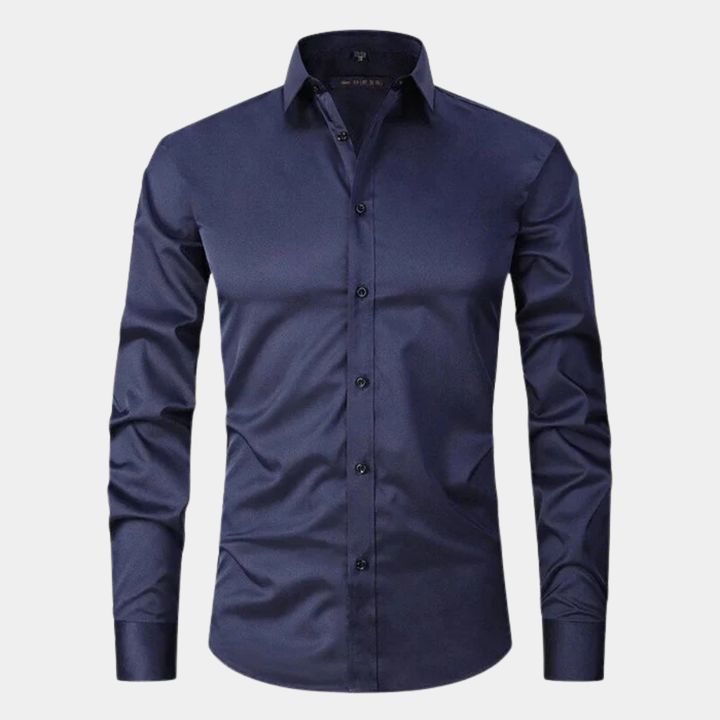 La chemise habillée à manches longues ajustée et extensible pour hommes Torcello
