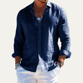 La chemise à col tendance en coton-lin pour homme Cedarbrook Hill
