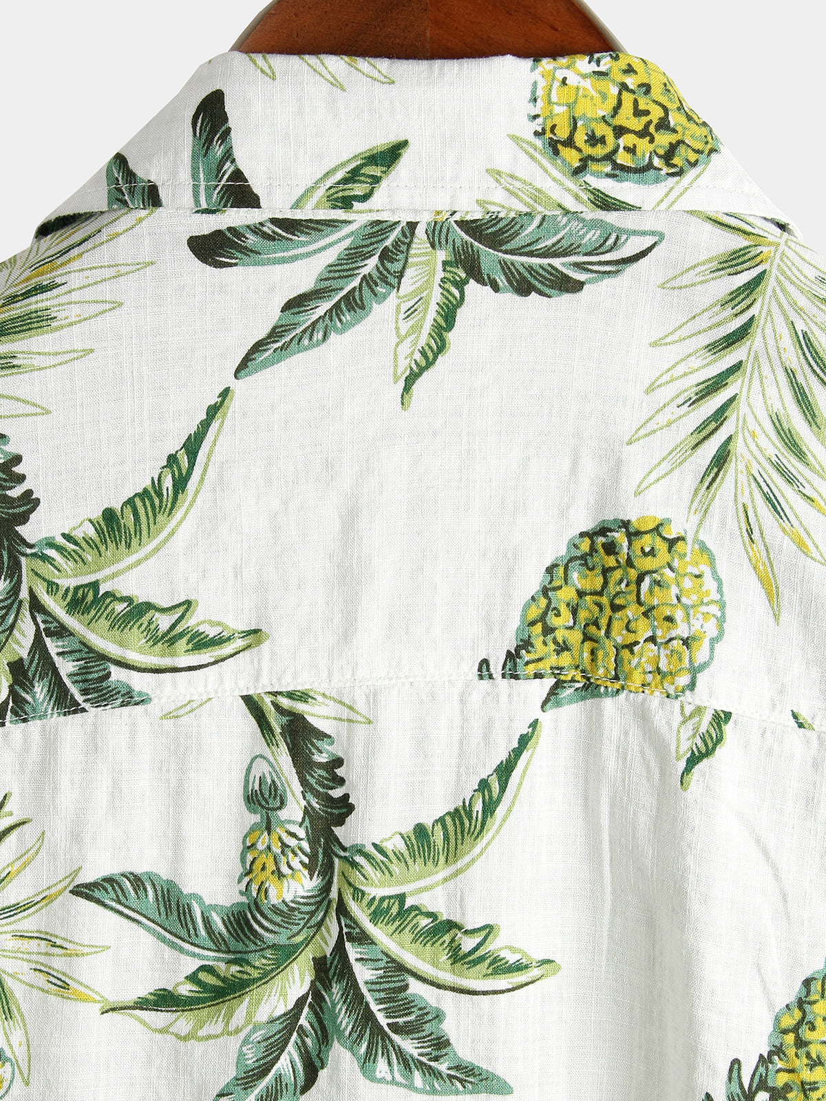 Chemise d'été pour homme avec design de fleur d'ananas tropical