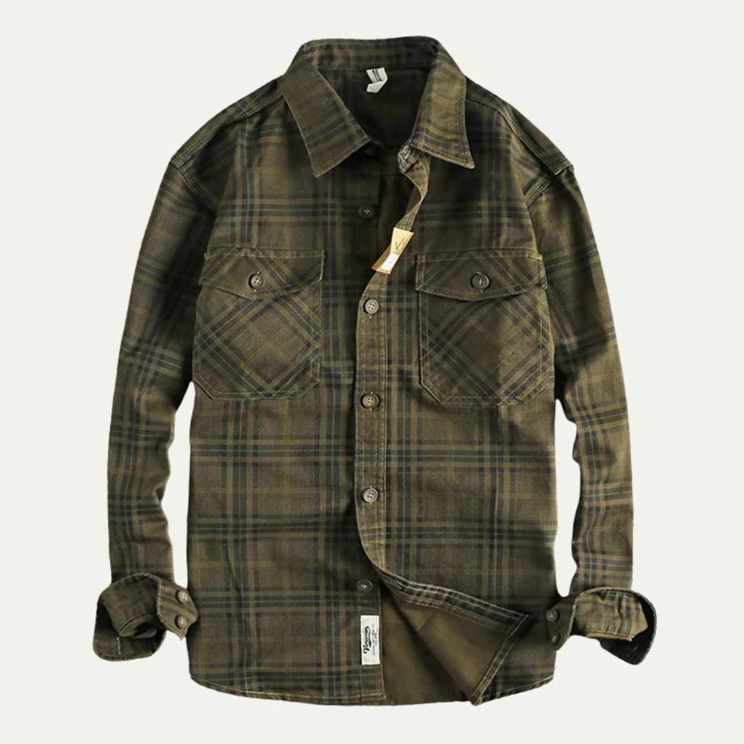 La chemise-jetée en coton léger à carreaux Timbercrest Ridge pour hommes