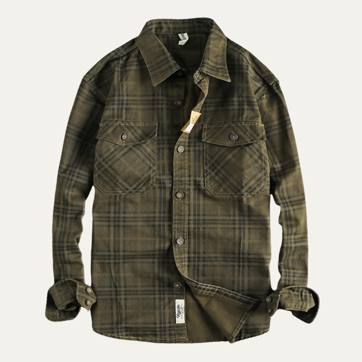 La chemise-jetée en coton léger à carreaux Timbercrest Ridge pour hommes