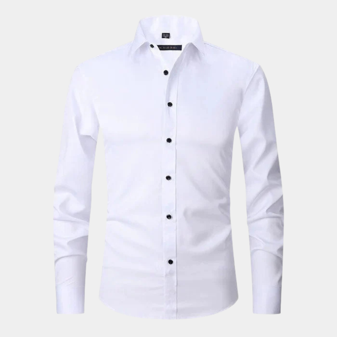 La chemise habillée à manches longues ajustée et extensible pour hommes Torcello