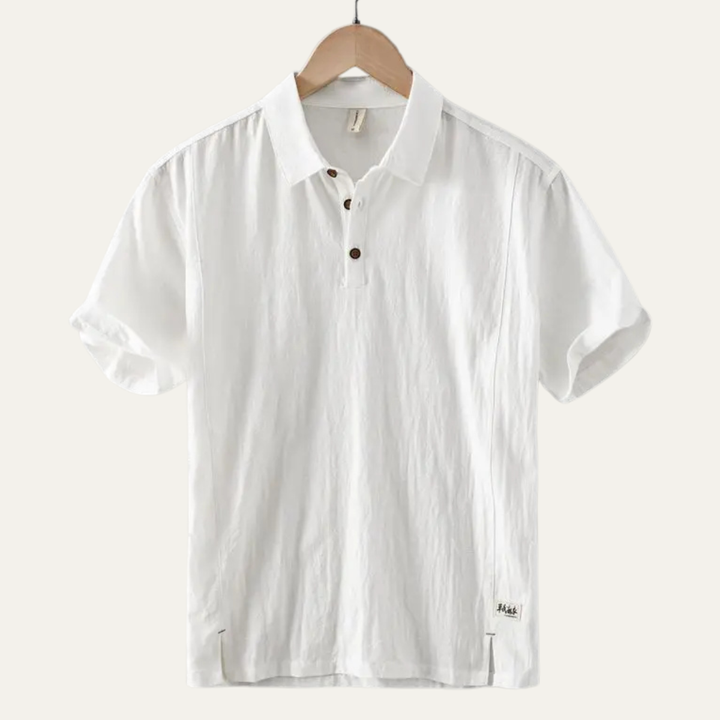 Le Polo Casual en Lin à Manches Courtes pour Homme Montrose Ridge