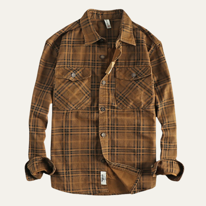 La chemise-jetée en coton léger à carreaux Timbercrest Ridge pour hommes