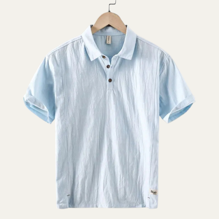 Le Polo Casual en Lin à Manches Courtes pour Homme Montrose Ridge