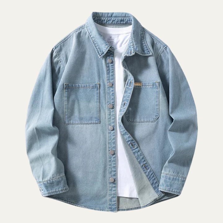 La Chemise en Denim Vintage à Coupe Ample pour Hommes Meadowpark