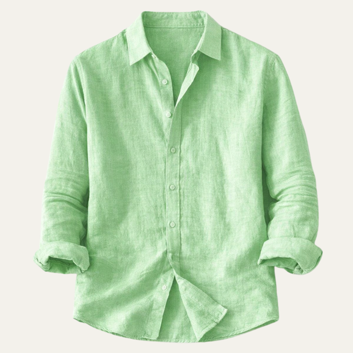 La chemise légère en coton et lin pour homme de Maplecrest Hill