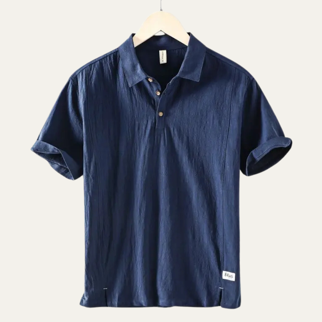 Le Polo Casual en Lin à Manches Courtes pour Homme Montrose Ridge