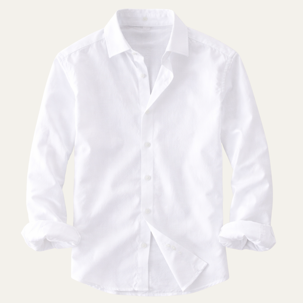 La Chemise Casual à Boutons en Lin 100% pour Homme Woodhall, Style Italien