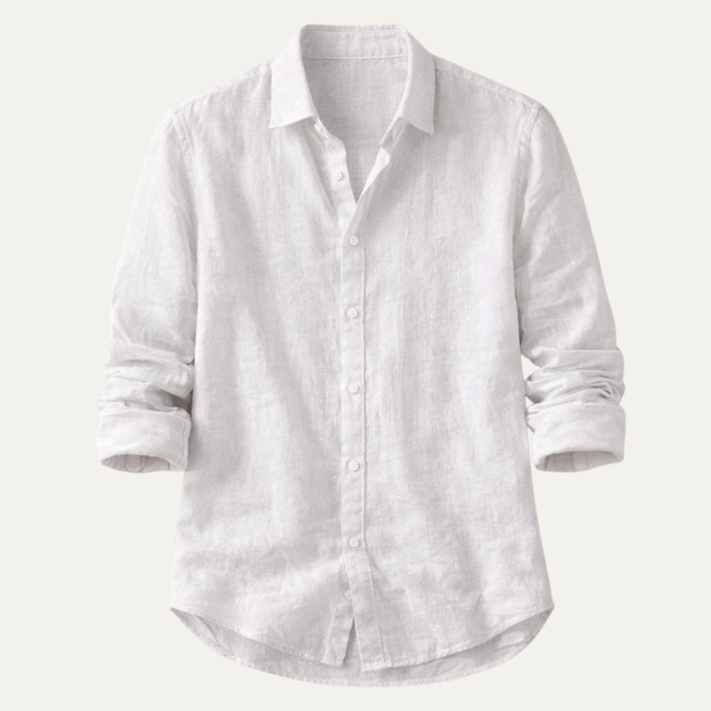 La chemise décontractée en lin léger d'été pour homme Silverwood Hill