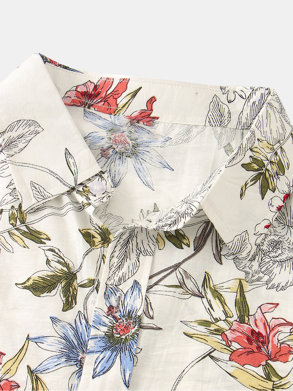 Chemise à manches courtes hawaïenne vintage florale d'été pour hommes
