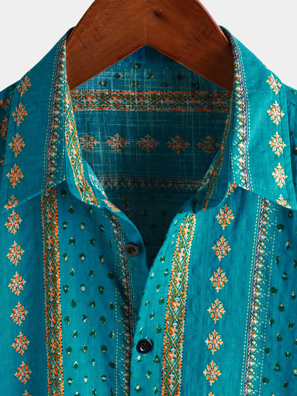 Chemise Vintage à Manches Courtes des Années 70 avec Imprimé Rayé pour Homme