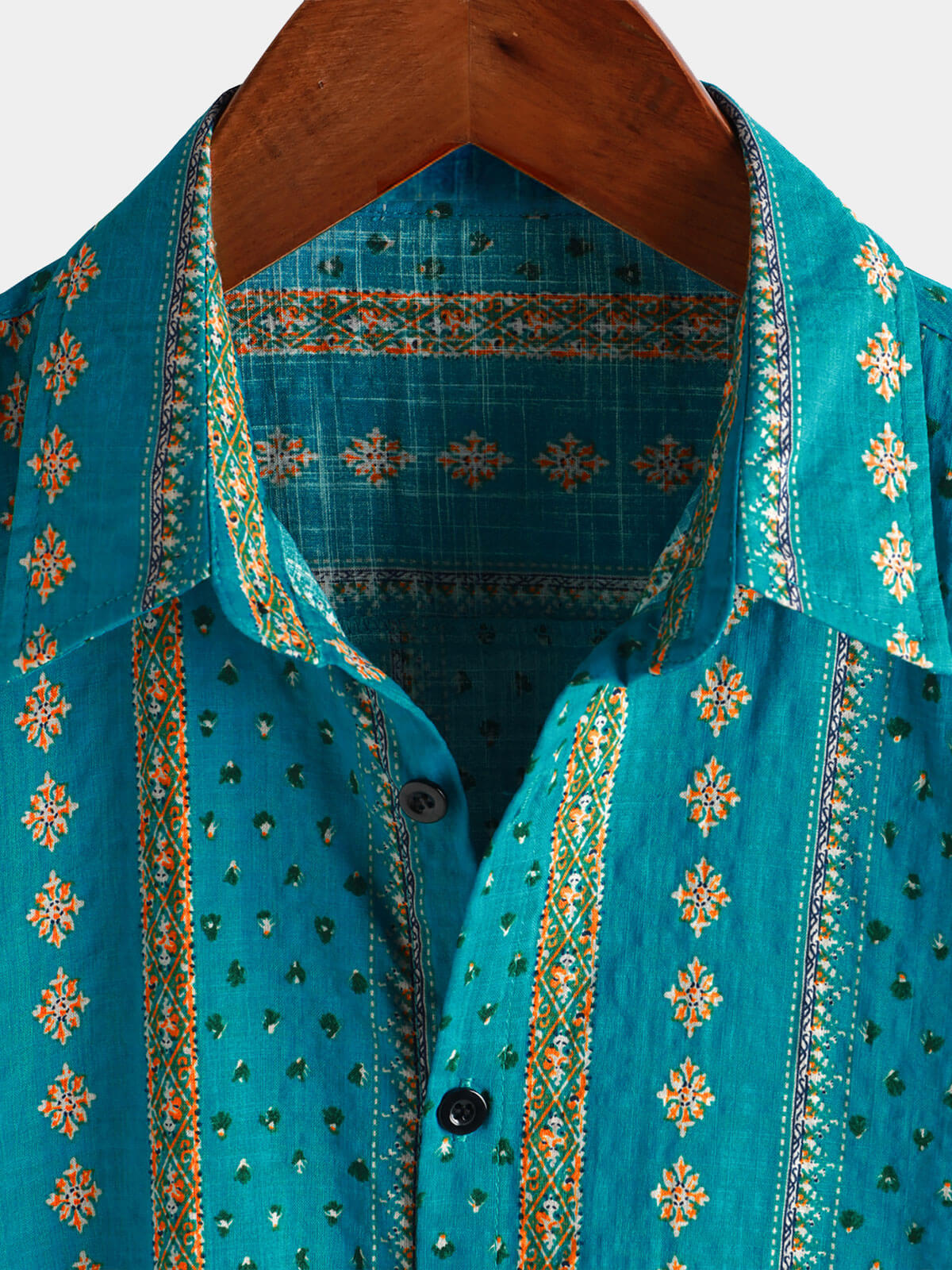 Chemise Vintage à Manches Courtes des Années 70 avec Imprimé Rayé pour Homme