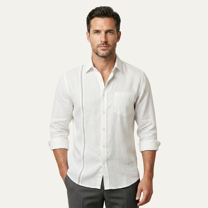 La Chemise de Plage Décontractée à Boutons pour Hommes Ridgehaven