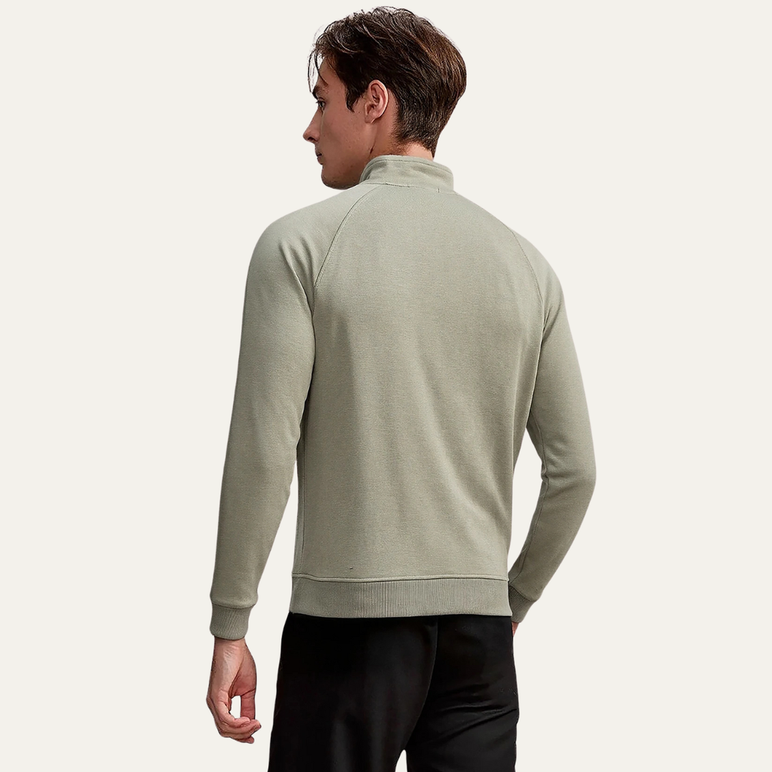 Le Sweat-shirt Casual à Manches Longues et Col Zippé pour Homme Blackwell