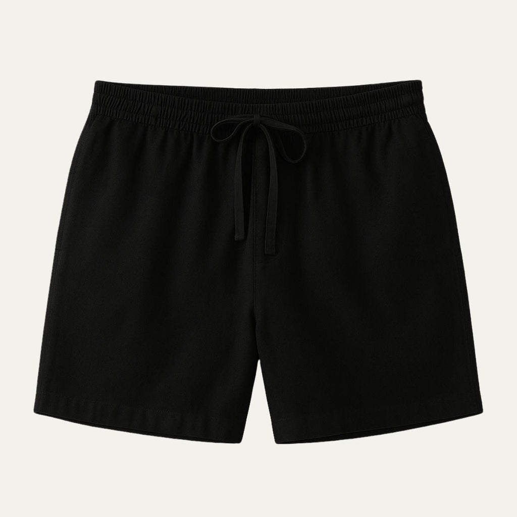 Shorts d'été en lin léger pour hommes, coupe décontractée