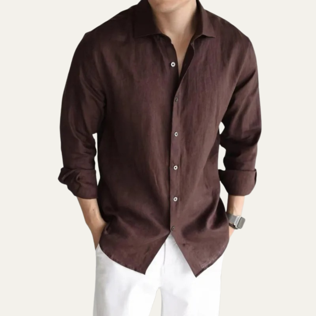 La Chemise de Bureau Décontractée pour Hommes de Style Britannique Oakfield