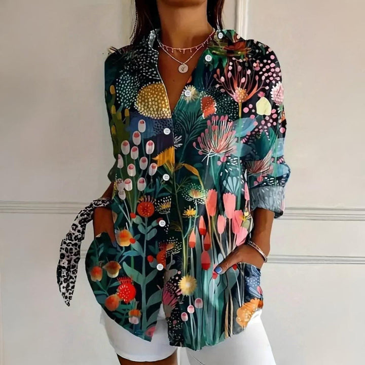 Selina | Blouse à imprimé coloré