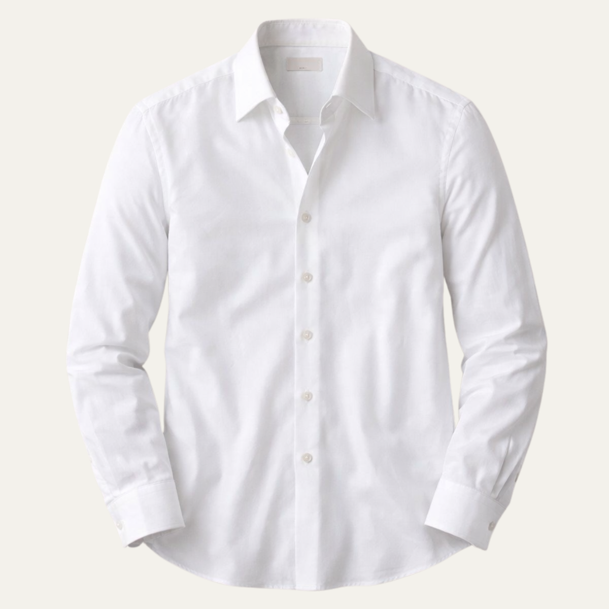 La chemise à boutons pour homme Redfield avec col italien — Blanc