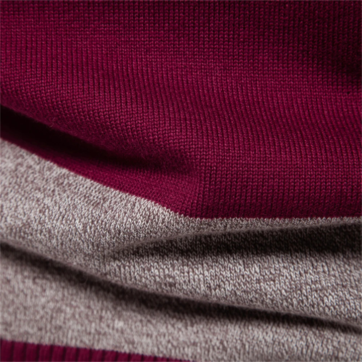 Le Pull Polo en Coton à Rayures pour Hommes Latina