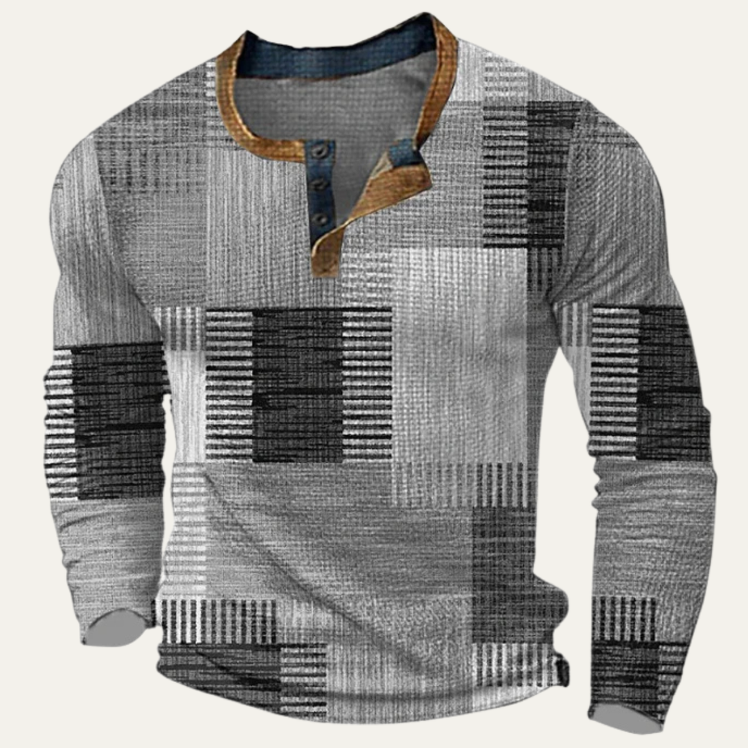 Le Polo Homme Texturé à Motif Patchwork Bluefield