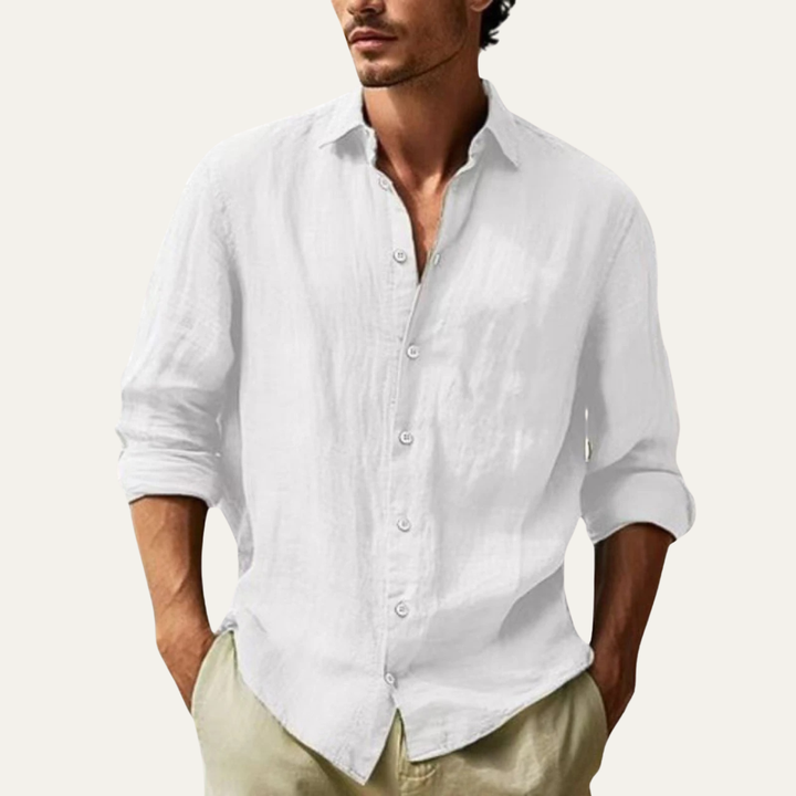 La Chemise en Coton Légère à Boutons pour Hommes de Summerville
