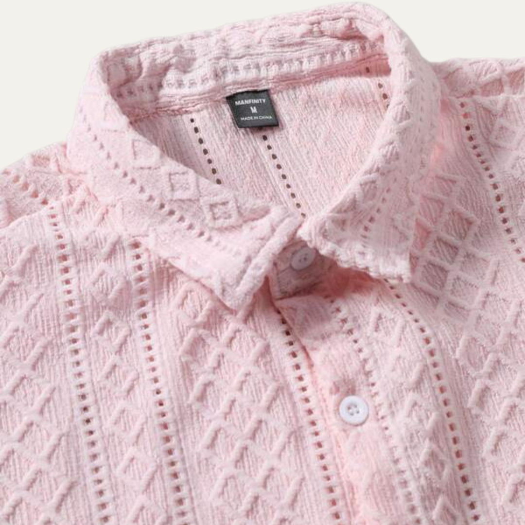La Chemise à Boutons Texturée Douce pour Hommes Foxbrook