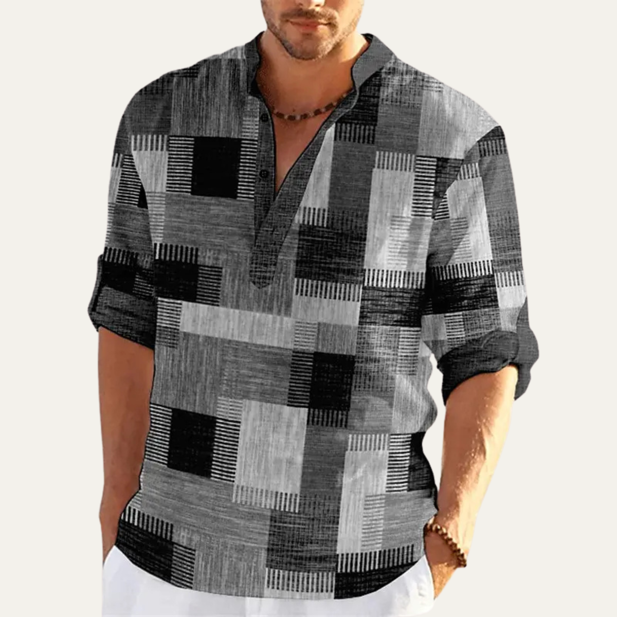 Le Polo Casual à Motifs Multicolores Cormont pour Hommes