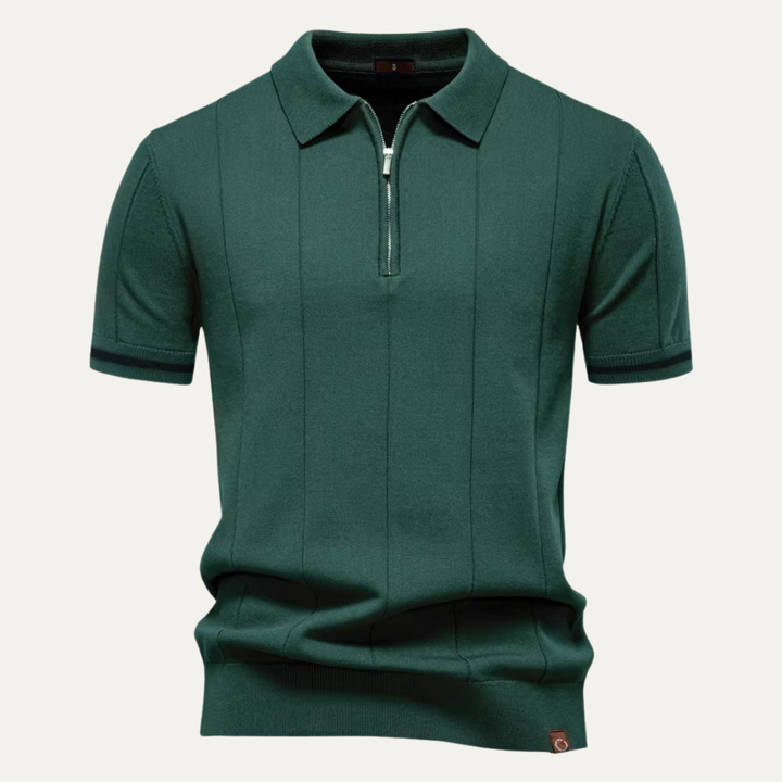 Le Polo Zippé Tricoté pour Hommes Ashton