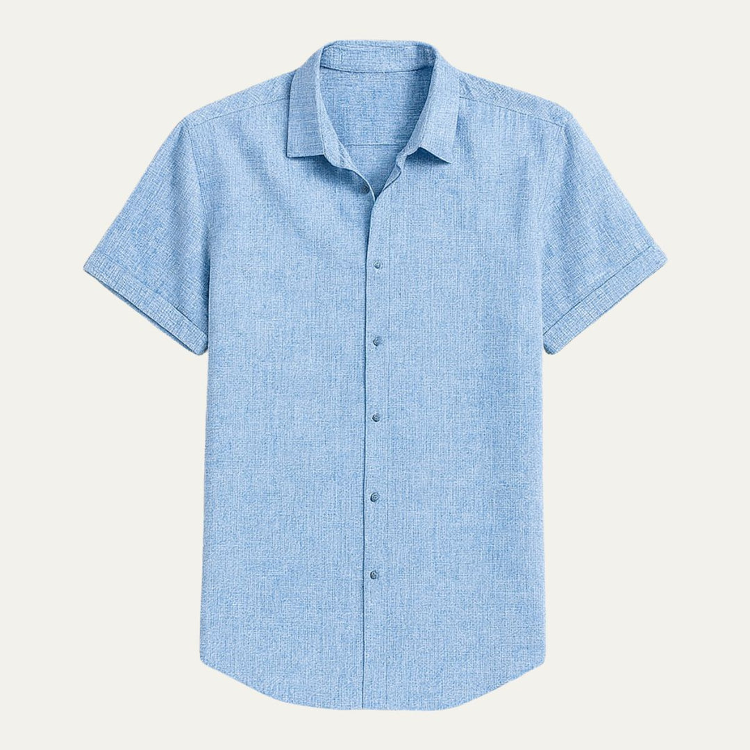 La Chemise en Lin à Manches Courtes Monaco pour Hommes