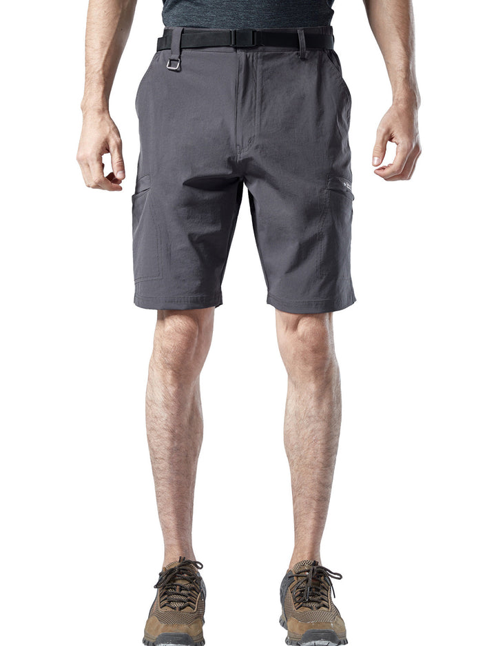 Short cargo décontracté à séchage rapide pour hommes, randonnée, travail, multi-poches, extérieur