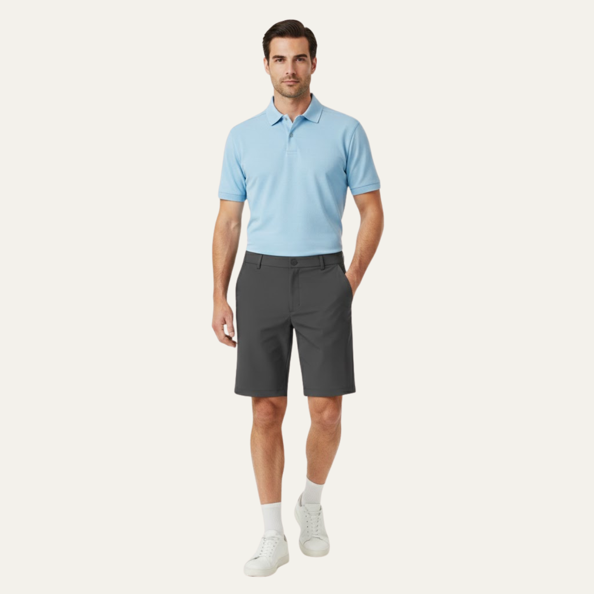 Les Shorts de Golf Casual pour Hommes Stonecrest avec Poches Latérales Zippées
