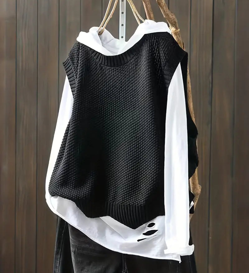 Lilith | Pull ras du cou sans manches pour femme