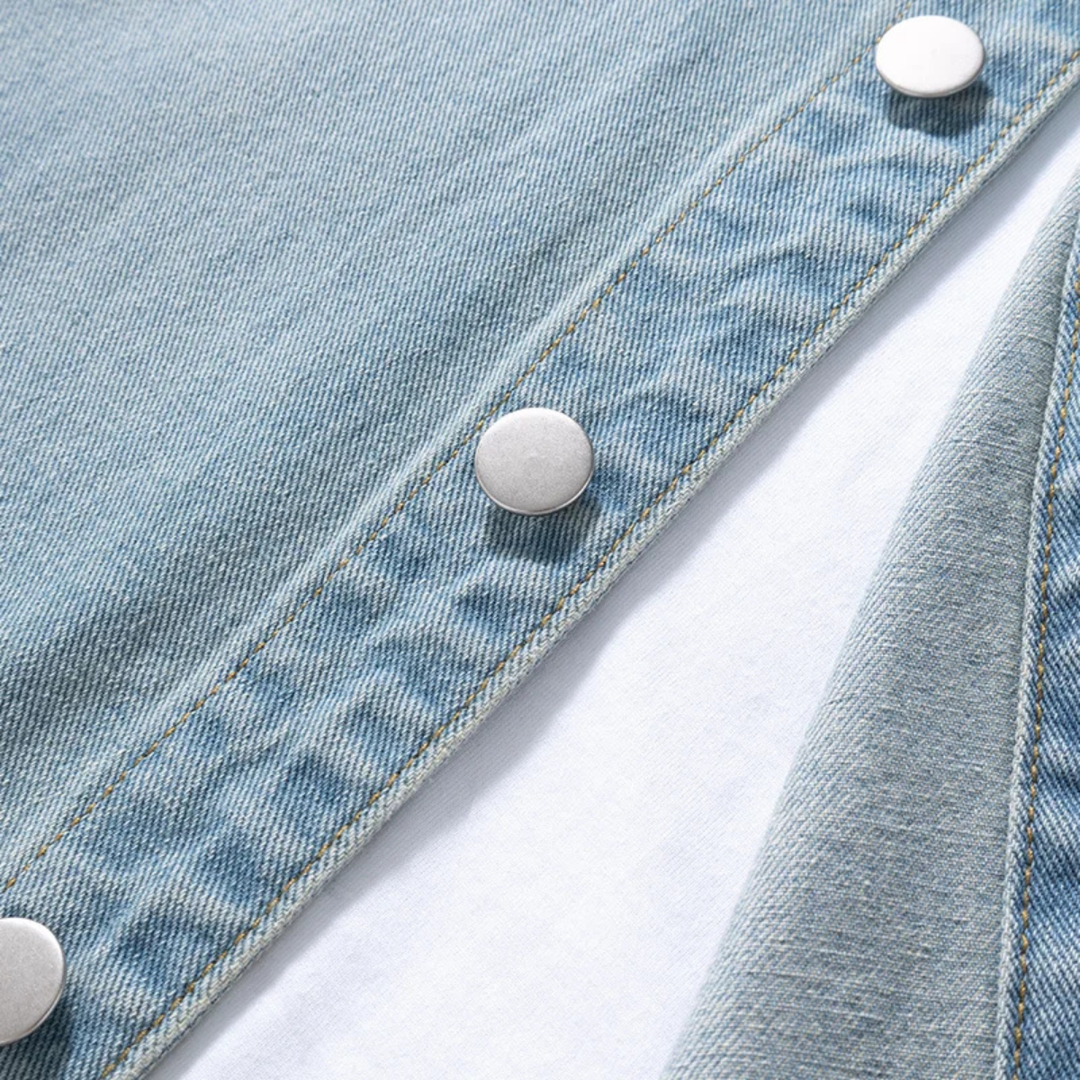 La Chemise en Denim Vintage à Coupe Ample pour Hommes Meadowpark