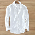 La Chemise Casual à Boutons en Lin 100% pour Homme Woodhall, Style Italien