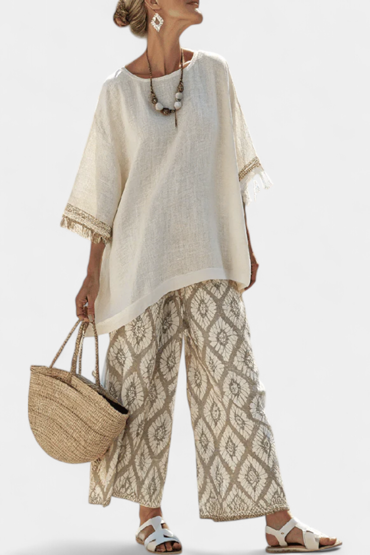Eduarda - Ensemble Boho Chic avec Élégance Moderne