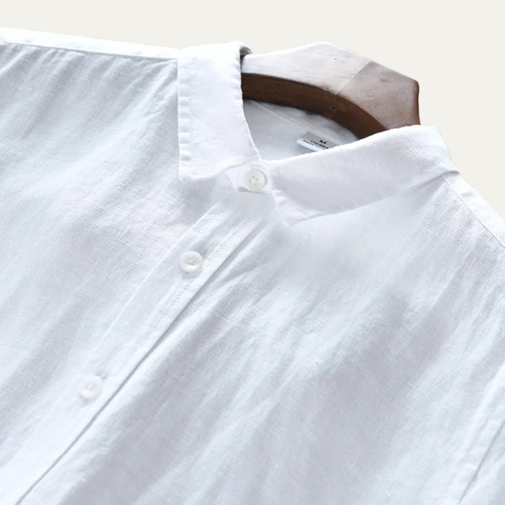 La Chemise Casual à Boutons en Lin 100% pour Homme Woodhall, Style Italien