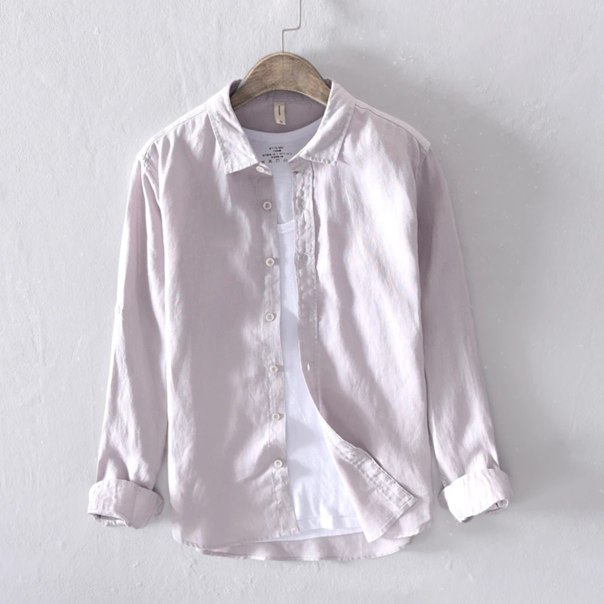 La Chemise Casual à Boutons en Lin 100% pour Homme Woodhall, Style Italien