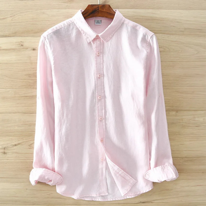 La Chemise Casual à Boutons en Lin 100% pour Homme Woodhall, Style Italien