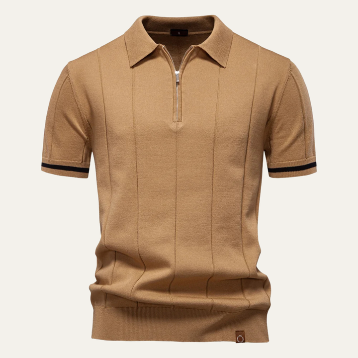 Le Polo Slim Fit à Zip pour Homme San Marino