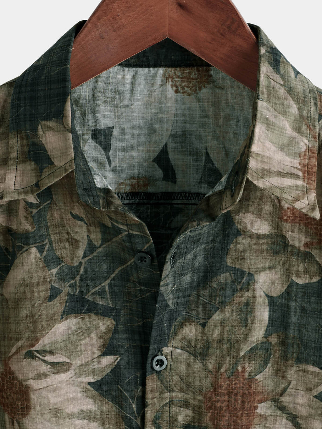 Chemise à manches courtes décontractée à imprimé floral vintage pour homme