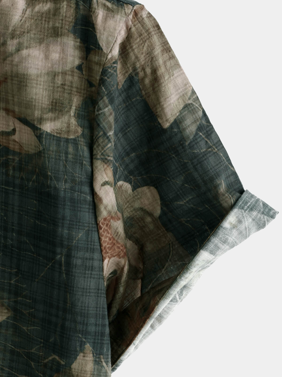 Chemise à manches courtes décontractée à imprimé floral vintage pour homme