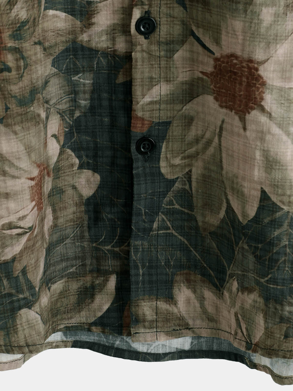 Chemise à manches courtes décontractée à imprimé floral vintage pour homme