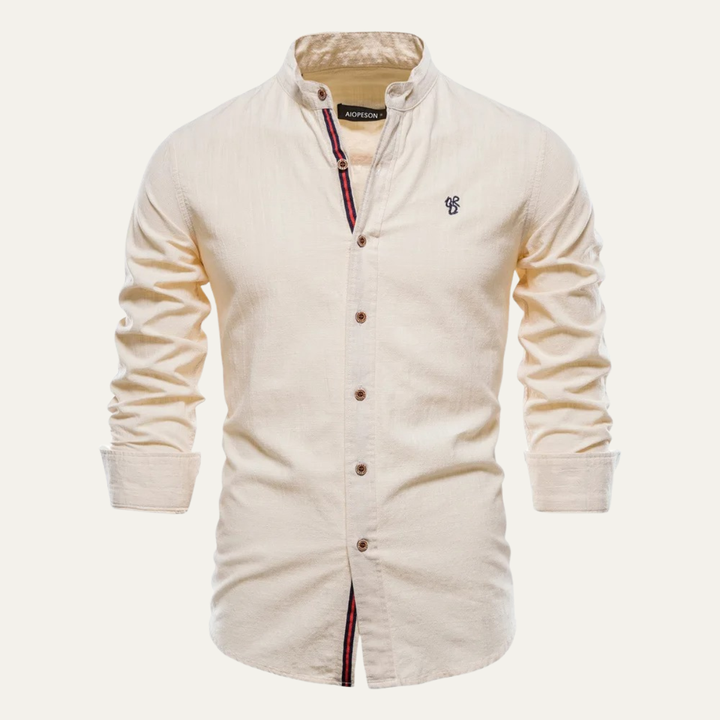 La chemise décontractée à col montant pour homme Pineview Ridge, coupe slim