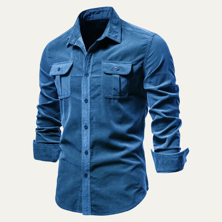 La chemise décontractée en velours côtelé pour homme Lecce